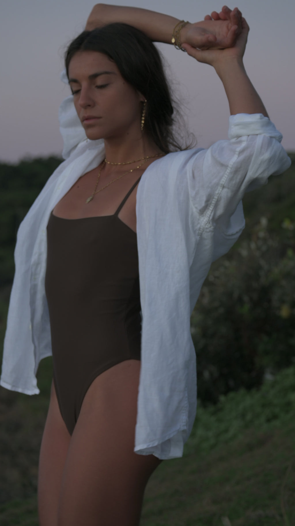 The Essenza One-Piece in Castagna