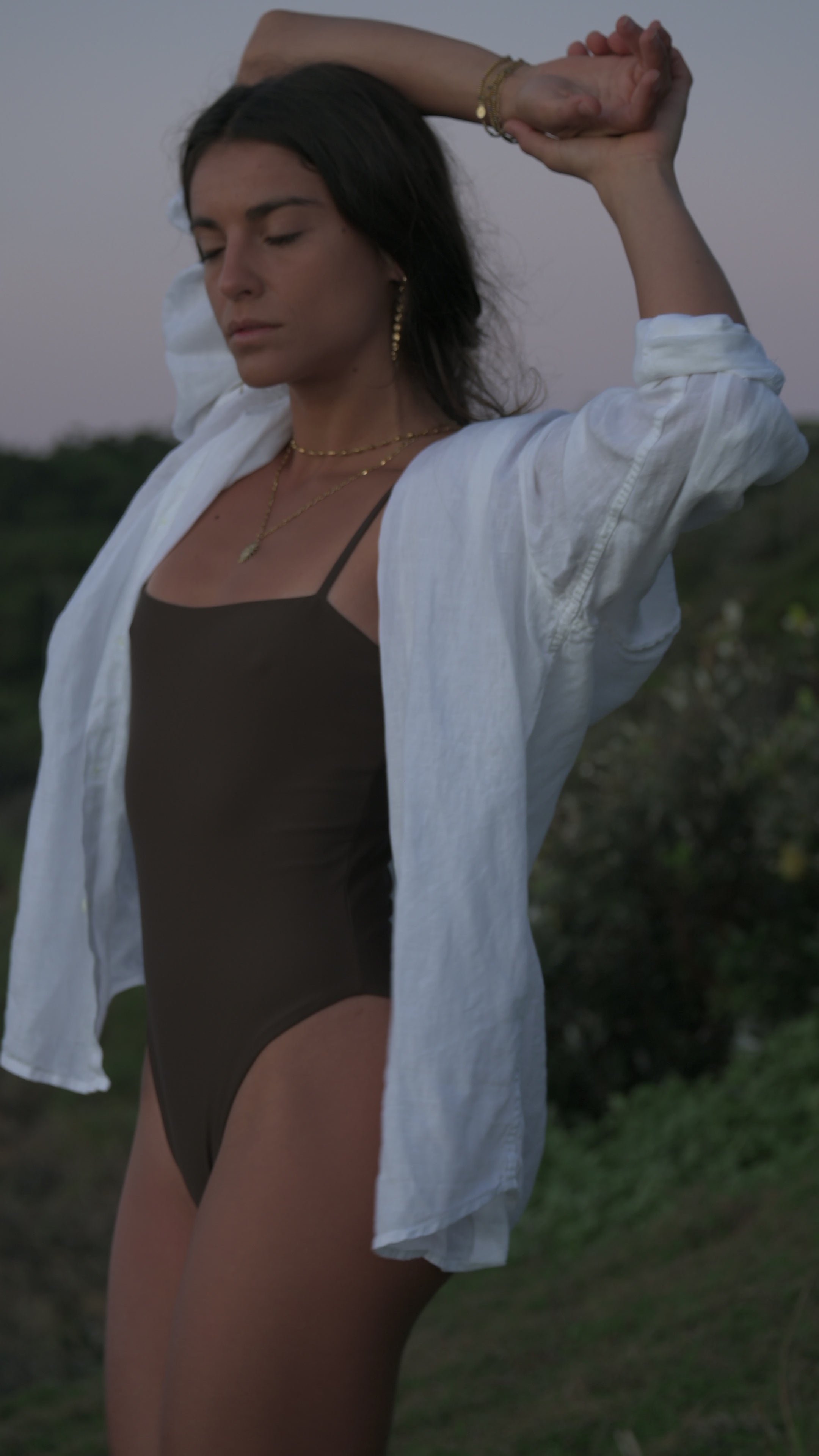 The Essenza One-Piece in Castagna